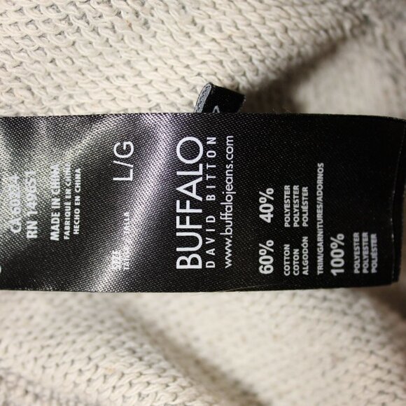 EUC Buffalo heather grey multicolour sequin patchwork star open cardigan Large - Picture 5 of 5